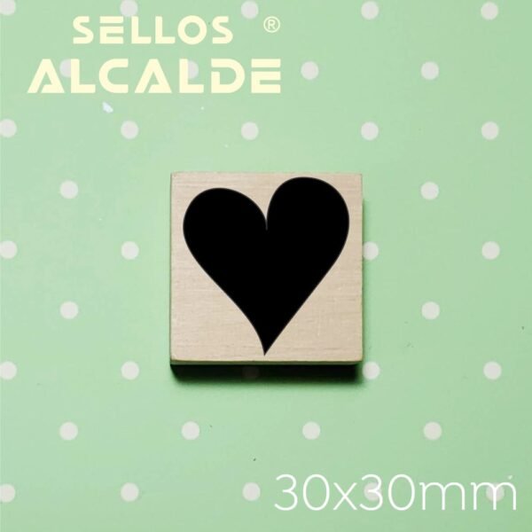 Sello Corazon Lleno 3cm