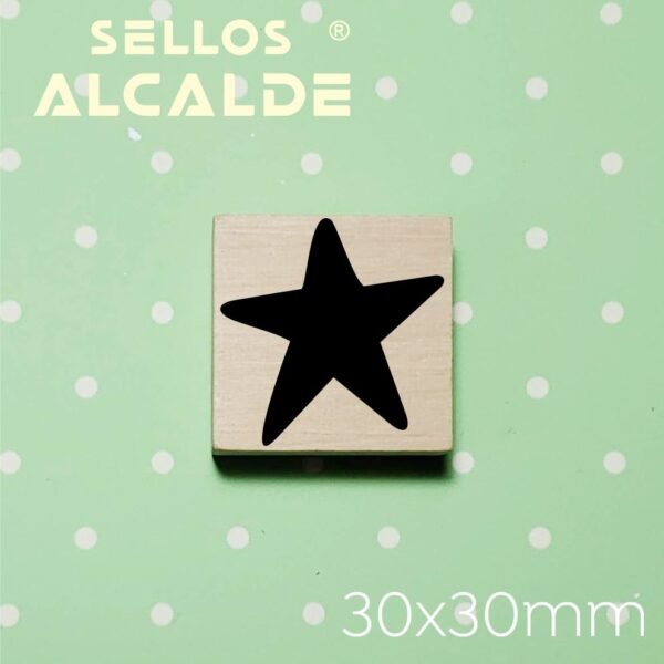 Sello Estrella Llena 3cm